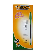 BiC Cristal Original Ballpoint Pen (12/box) - Medium Green - £26.42 GBP