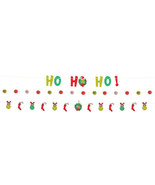 Grinch Christmas Banner Combo Pack 3 Ct  Pom Poms Ornament Stocking - £9.47 GBP