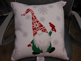 Hallmark &quot;Gnome Holding Cardinal Throw Pillow&quot; 16&quot; x 16&quot; NEW - $552.67 MXN