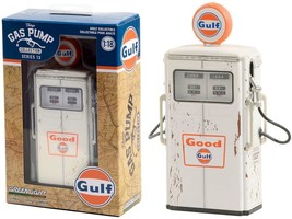 1954 Tokheim 350 Twin Gas Pump &quot;Good Gulf - Gulf Oil&quot; White (Weathered) &quot;Vintag - £19.49 GBP