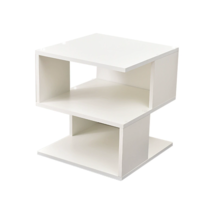 White 2-Layer Bookshelf: Simple Home Storage Solution - $50.99