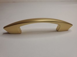 Cabinet Door 5&quot; Pull Bar Gold Color Metal 1 Count Art Deco Modern - £7.38 GBP