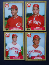 1987 Topps Tiffany Traded Cincinnati Reds Team Set of 4 Baseball Cards - £3.92 GBP