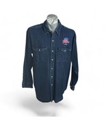 Planet Hollywood Mens Shirt Size XL Denim Logo Embroidery LS Miami - £29.02 GBP