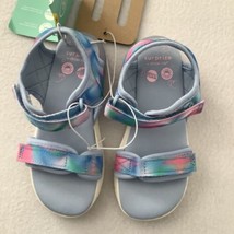 Surprize by Stride Rite Lumos Light Up Sandals Girls size 11 Pink Blue - $17.99