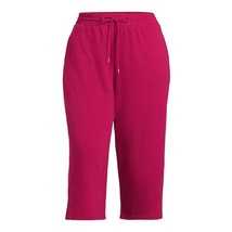 Terra &amp; Sky Women&#39;s Pull On French Terry Cloth Capris Pants, Rose Size 3... - $21.77