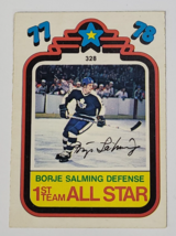 1977 - 78 Borje Salming 1ST Team All Star Nhl Hockey Card O-PEE-CHEE Opc Leafs - £2.98 GBP