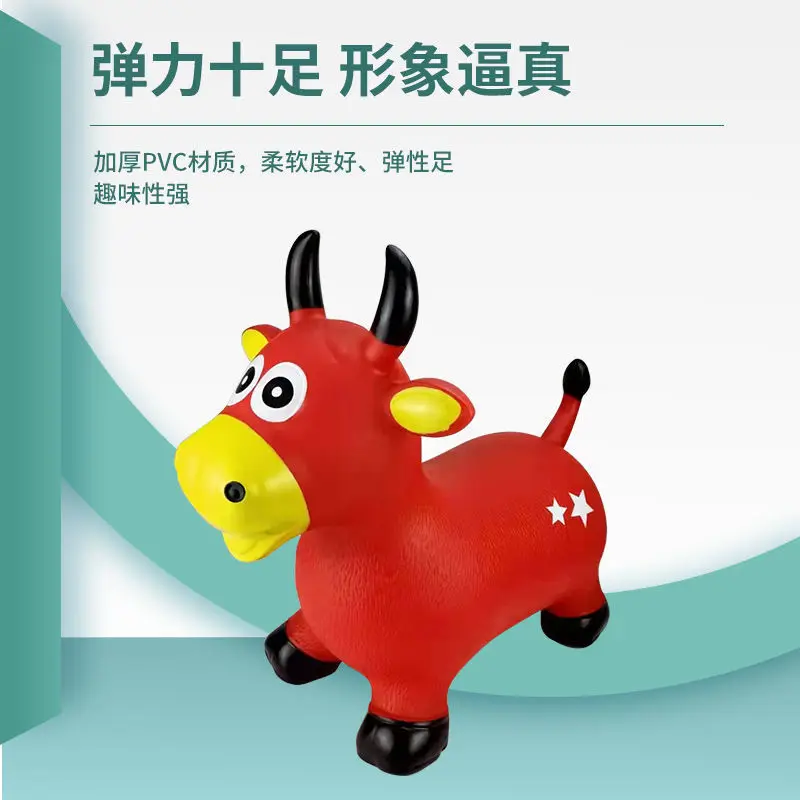 Children&#39;s Inflatable Toy Music Jumping Horse Riding Baby Increase Thickening - £31.21 GBP+