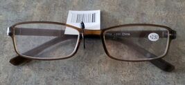 Plastic Framed Reading Eye Glasses ~ Brown Frame ~ +2.50 Strength ~ K76 - $20.00