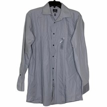 New Arrow Dress Shirt Mercury Gray Size Medium 15-15.5 Regular Fit Mens - £12.38 GBP