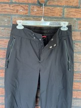 Gerry Black Snow Pants Small Zip/Snap Front Insulated Ski Bottoms Outerwear - $18.05
