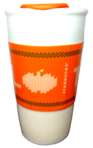 Starbucks Team PSL Re Useable Ceramic Drinking Travel Thermos 10 Oz Mug ... - $12.14