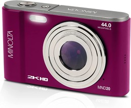 Minolta Mnd20 44 Mp / 2 Point 7K Ultra Hd Digital Camera (Magenta). - $2,964.50 MXN