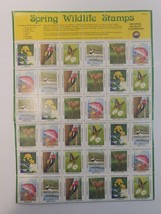 National Wildlife Federation 1981 Us Spring Wildlife Stamps Mnh Sheet Of 36 - £6.55 GBP