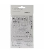Kaisercraft Christmas Sentiments Acrylic Rubber Stamp 6.25 x 4-Inch words - £11.96 GBP