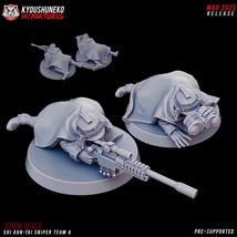 Shi Gun-Tai Sniper Teams * Grim Dark * Sci-Fi Miniatures Proxy Army 32mm - £5.58 GBP