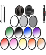 Opteka 52mm 9PC Grad Color + 3PC Filter Kit for Canon RF 35mm f1.8 IS Ma... - $73.99