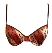 Size 34C Victoria Secret Bra Padded Lined Underwire Brown Lining VS LOGO... - $26.17