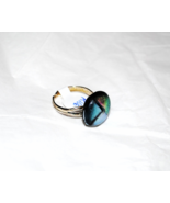 Dichroic Glass Cabochon Ring - $16.00