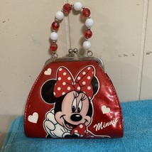 Disney parks Red Shimmer -  Beaded Handle - Minnie Mouse Child’s Purse - $7.92