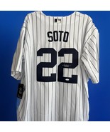 Juan Soto Signed  New York Custom White with Pinstripes Baseball Jersey ... - $3,692.96 MXN