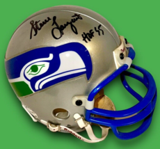 Steve Largent Autographed Signed Seattle Seahawks Throwback Mini Helmet w/COA - £85.65 GBP