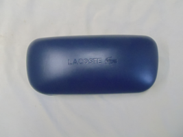 Lacoste large navy blue eye glass case   Logo on top   NEW - $14.84