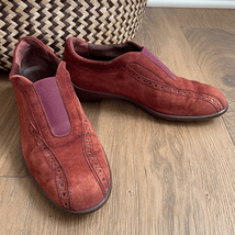 Tod’s Rust Suede Driving Loafer Slip On Shoe 7 - $857.08 MXN