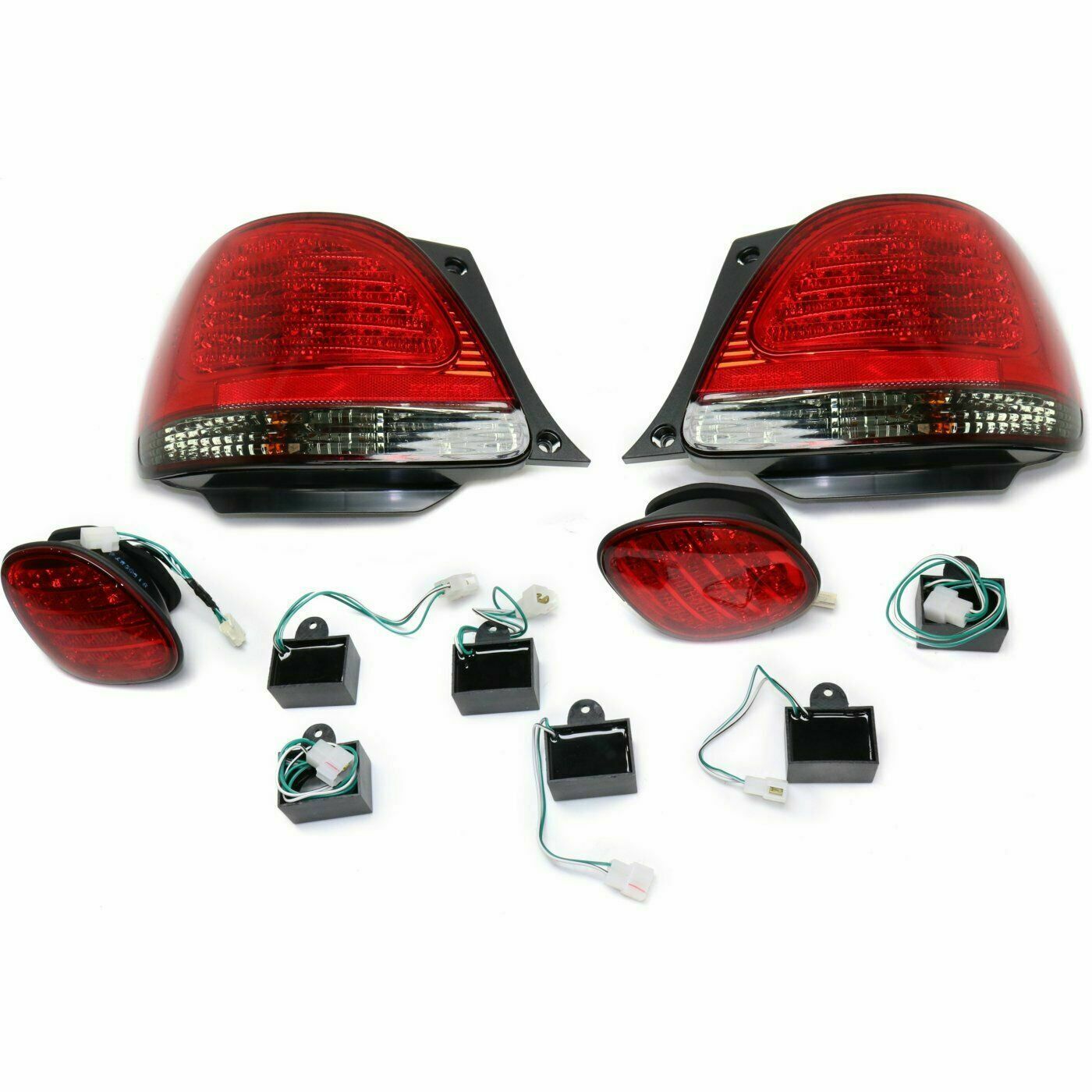 FITS TOYOTA HIGHLANDER 2014-2016 FOG LIGHT BEZEL DRIVING LAMP W/DRL PAIR - $21.77