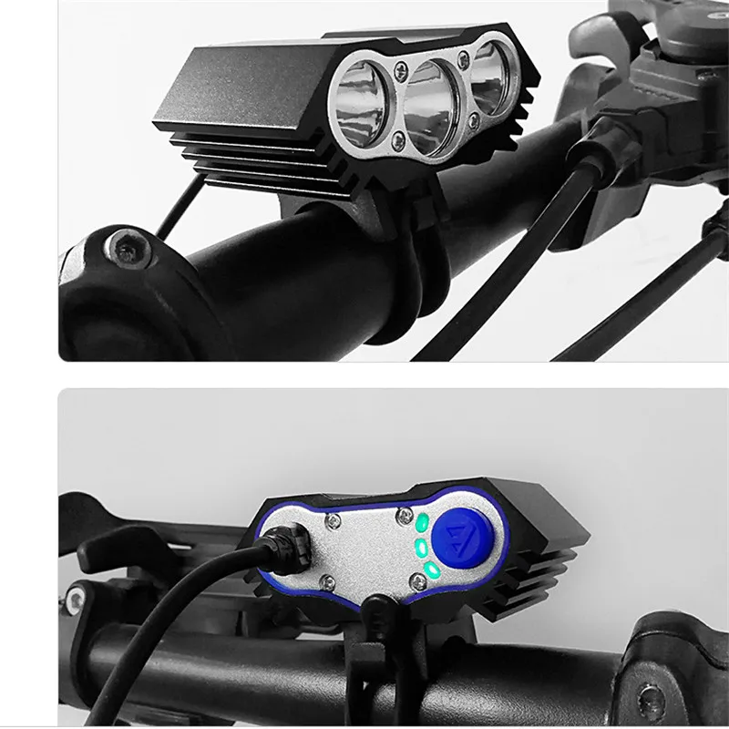 Waterproof  3XT6 LED Bicycle Light 10000LM Front Bike Head Light Night Cycling - £19.06 GBP