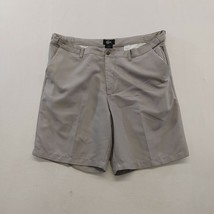 CEO Men&#39;s Chino Shorts Size 40 Gray Polyester Flat Front Casual Shorts - $7.92