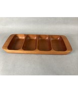 Vintage Kromex Rosewood Divided Serving Tray Made in USA - $186.88 MXN