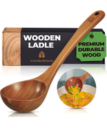 Wooden Ladle for Cooking, Soup Spoon Ladle – Teak Wooden Serving Spoon, ... - $530.11 MXN