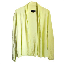 PREMISE Yellow Caridgan Open Front Sweater Long Sleeves Top | Medium - £11.04 GBP
