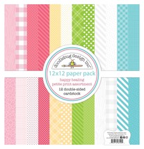Doodlebug Petite Prints Double-Sided Cardstock 12&quot;X12&quot;-Happy Healing (Pa... - $47.49
