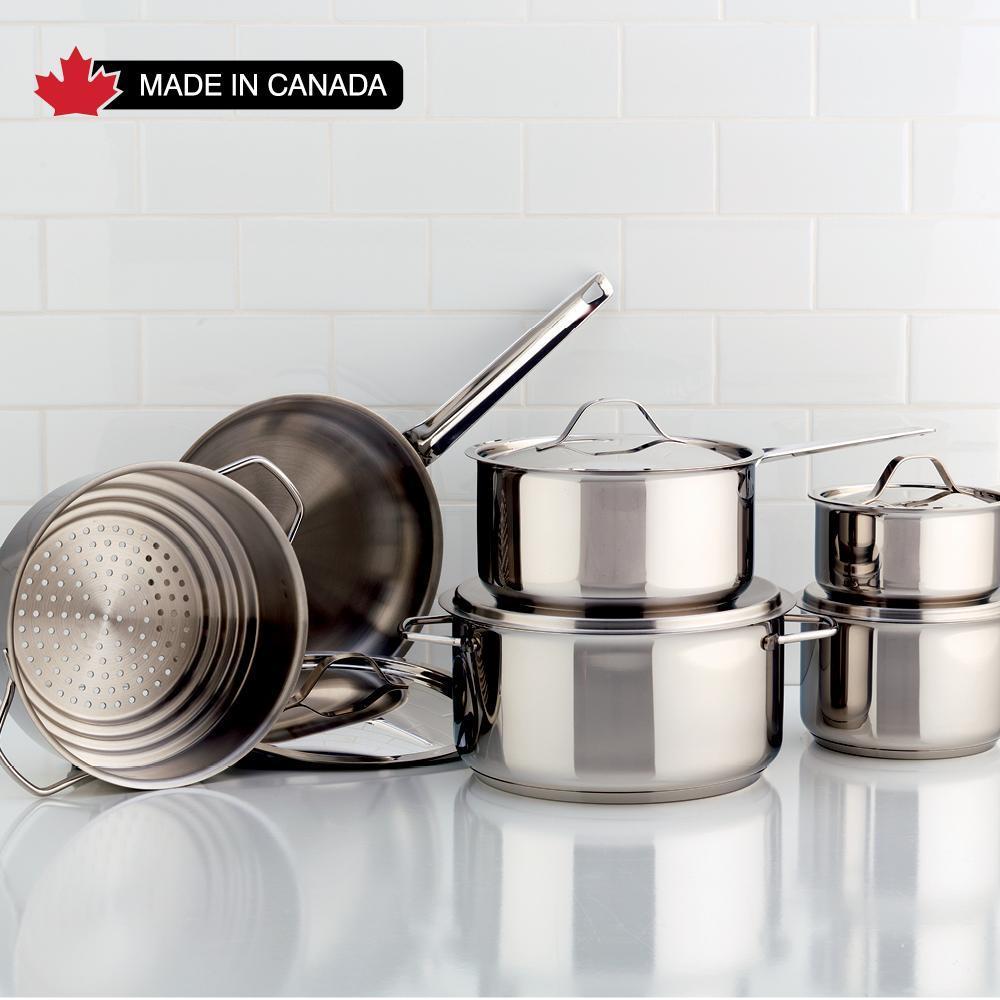 Classic Stainless Steel Cookware Set, 11 Piece - Meyer. Made in Canada - $220.00