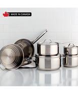 Classic Stainless Steel Cookware Set, 11 Piece - Meyer. Made in Canada - £172.29 GBP