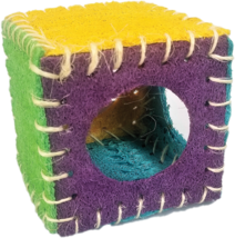 A&amp;E Nibbles Loofah Cube Hideout Chew Toy for Small Animals Hamsters Mice... - $17.81