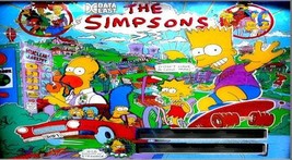 The simpsons Data East 1990 Pinball Translite/Machine Cabinet/simpsons translite - £23.43 GBP