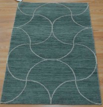 2 x 3 Contemporary Modern Design Hand Knotted 100% Pure Himalayan Wool Area Rug - £131.44 GBP