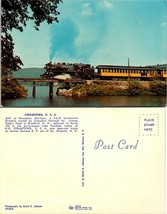 Train Railroad Monadnoc Northern #47 4-6-4T Locomotive Steamtown USA Postcard - £7.39 GBP