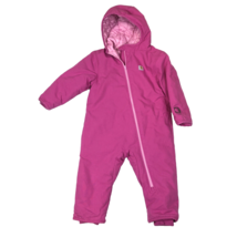 CARHARTT Infant Toddler Quick Duck Pink Canvas Snow Suit Coveralls 24 Mo... - $39.59
