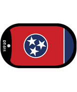 Tennessee State Flag Metal Novelty Dog Tag Necklace DT-511 - £12.71 GBP