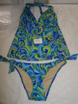 Maternal America Josie Maternity 2pc Tankini Swimsuit MULTICOLOR M-$134 NWOT - £34.76 GBP