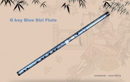 E F G Key Blue Dizi High Quality Bamboo Flute Chinese Traditional Handmade Wood  - £32.53 GBP