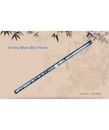 E F G Key Blue Dizi High Quality Bamboo Flute Chinese Traditional Handma... - £32.63 GBP