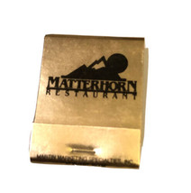 Matterhorn Restaurant Doc. Pierce Vintage Elkhart Indiana Gold Matchbook - $92.89 MXN