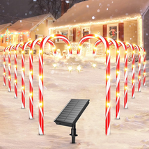 12 Pack Christmas Decorations Outdoor Solar Candy Cane Lights, Waterproo... - $842.96 MXN
