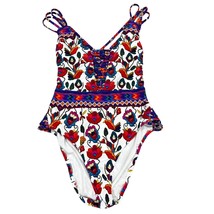 Nanette Lepore Antique Goddess LePore One-Piece Swimsuit Strappy Back M - £56.84 GBP