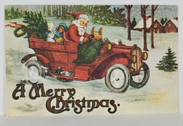 Christmas Santa Driving a Car 1972 to Jersey Shore Pa Postcard R17 - £6.35 GBP